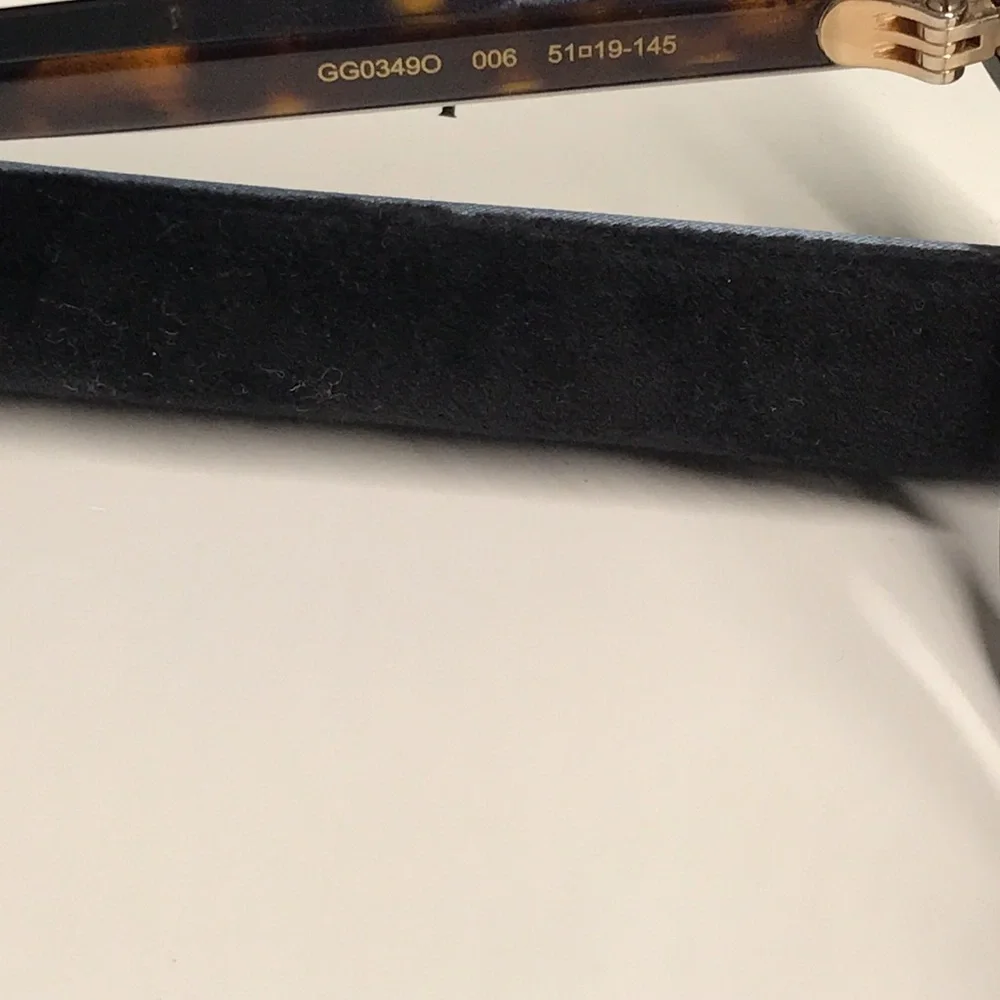 Luxury New Authentic Gucci GG0349O 006 Eyeglasses